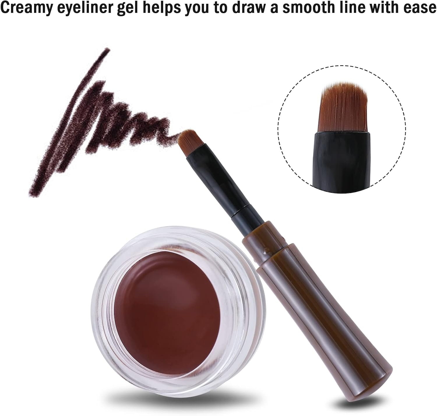 Boobeen Waterproof Gel Eyeliner Smudge-proof Eye Liner Gel Makeup Set High Pi... - Picture 3 of 14