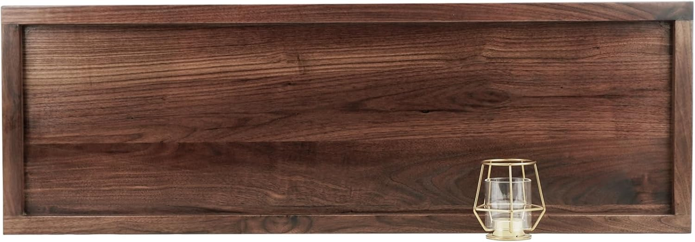 36 X 12 Inches Extra Long Rectangle Large Walnut Wood Ottoman Plank Serving Tray with Cutout Handles, Serve Tea, Coffee, or Cheese, Classic Wooden Charcuterie Board, Decorative Ottoman Tray, Prec3612 | Serve Tea, Coffee Classic Wooden Decorative Walnut Long Serving Tray