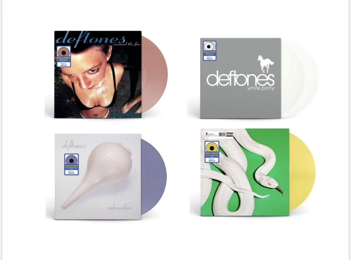 Deftones Walmart Exclusive Vinyl Bundle Around the Fur White Pony