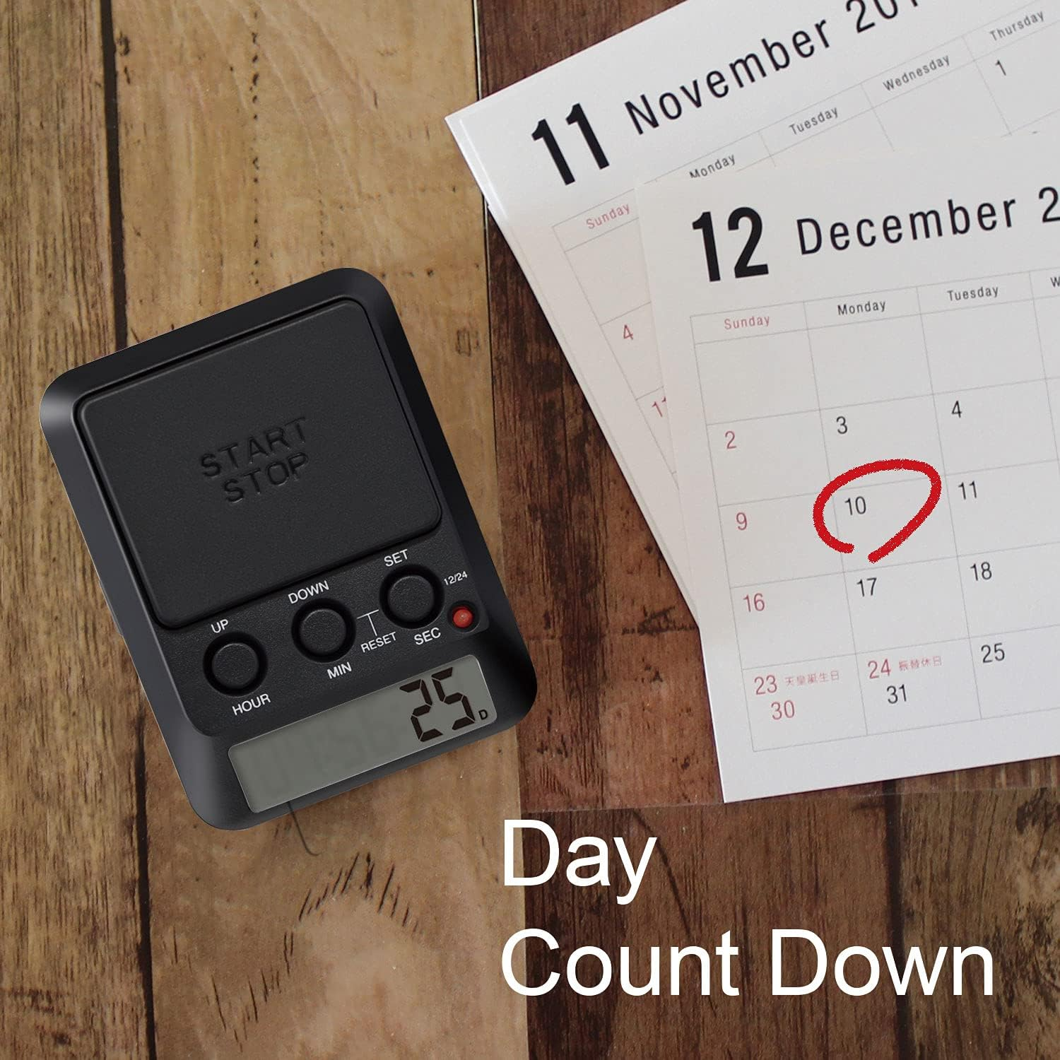 dretec Learning Timer, for Studying, Large Button, Count Function Until The T... - Picture 6 of 14