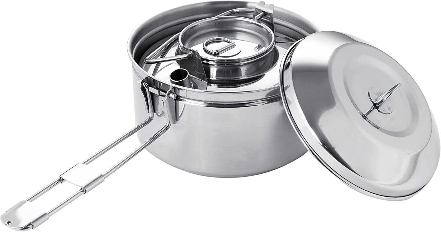 Fire-Maple Antarcti Stainless Steel Kettle and Pot Set 1.0L Camping Kettle an... - Picture 3 of 15