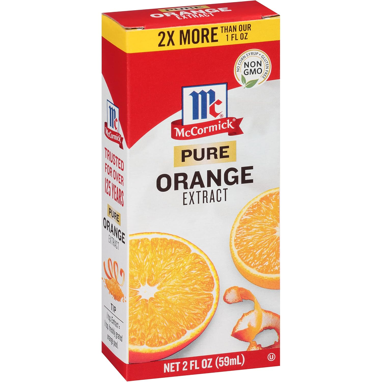 Pure Orange Extract, 2 Fl Oz