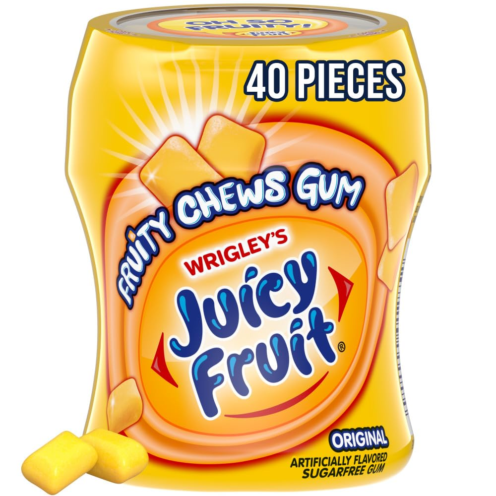 Fruity Chews Original Sugarfree Gum, 40 Piece Bottle