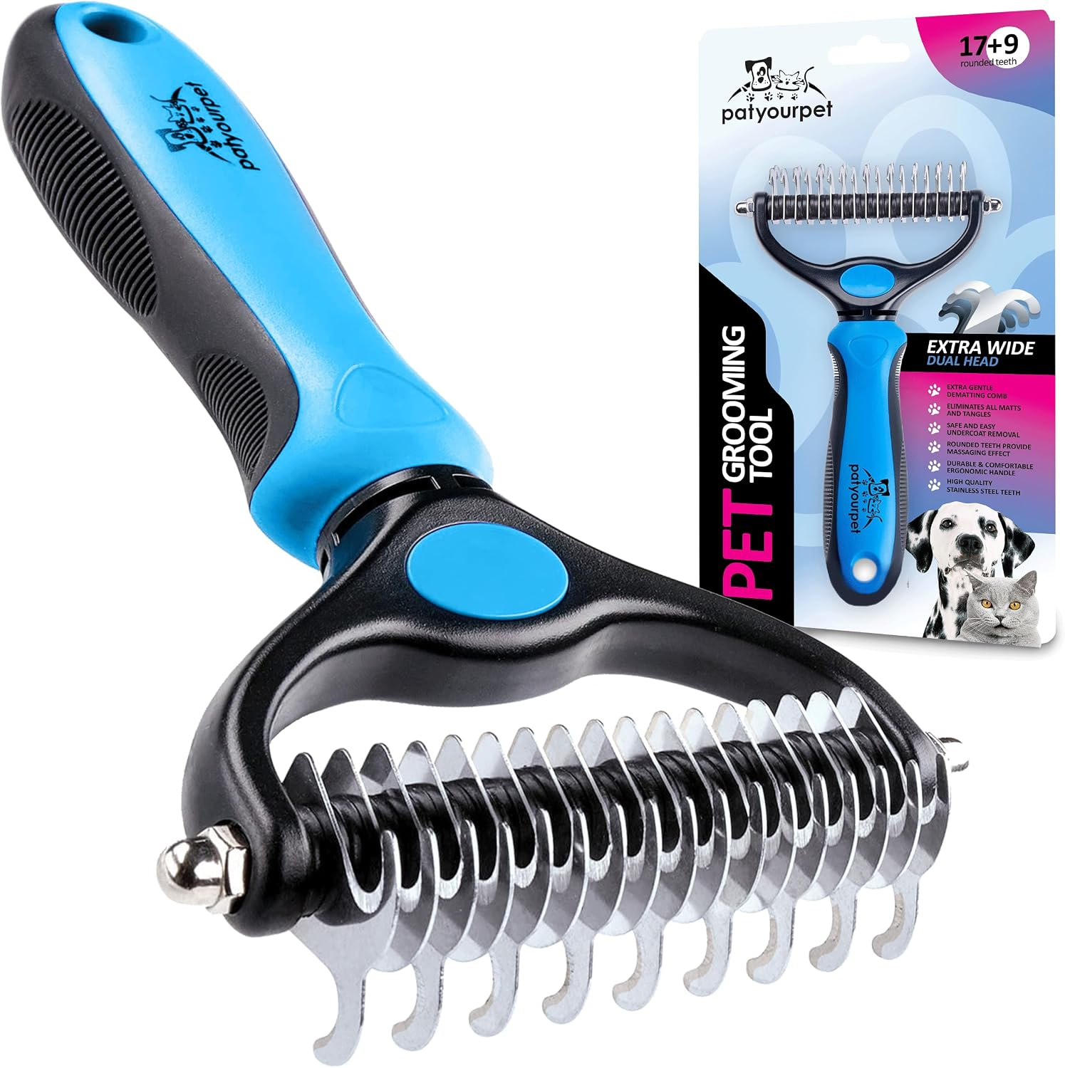 Peine Para Perros Y Gatos Cepillo De Recorte Del Pelo Suelto Masaje De Mascota