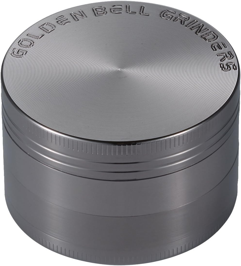 Grinder Gewürzmühle Kräutermühle Crusher 4-teilig Nickel Schwarz Pollensieb Neu