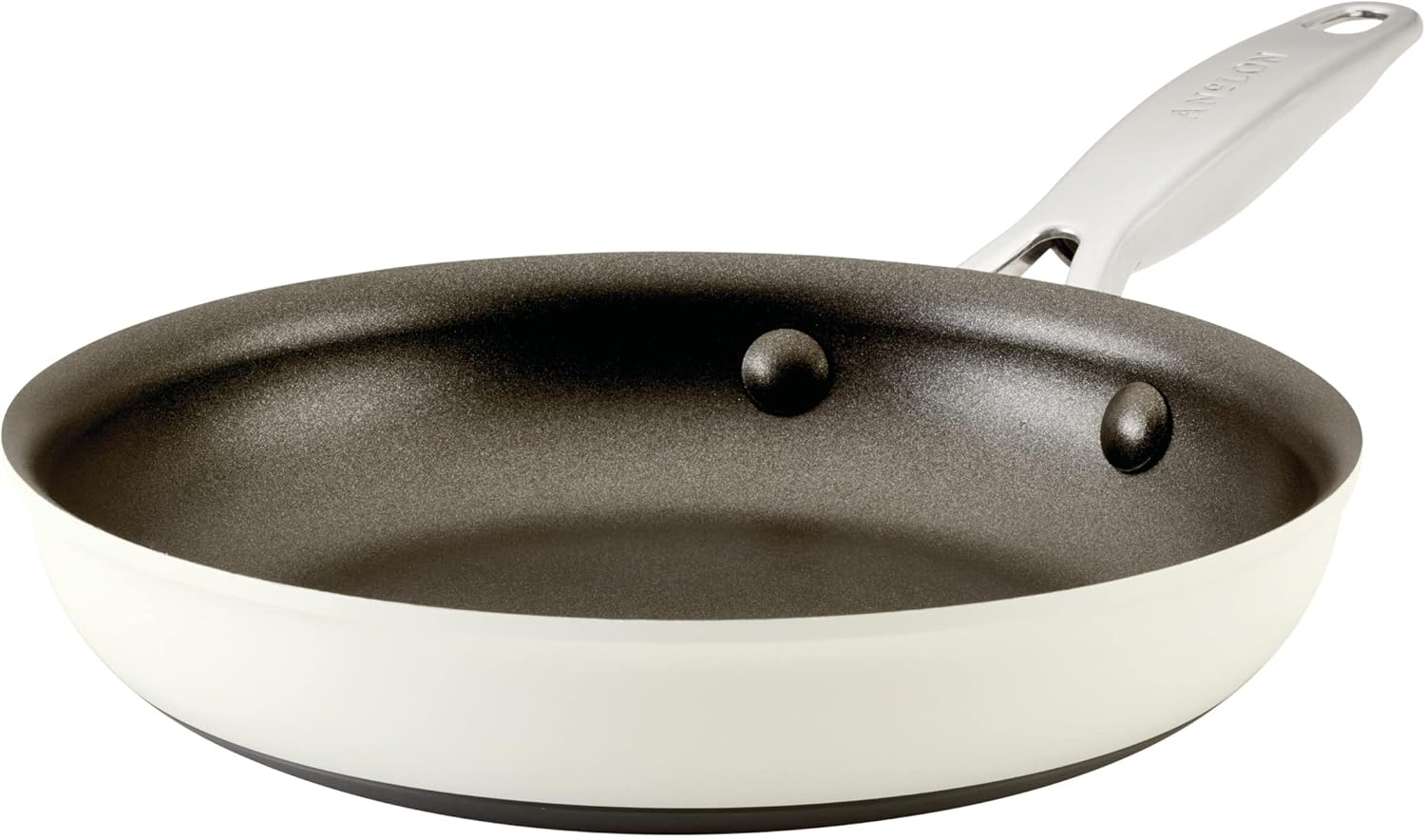 Achieve Hard Anodized Nonstick Frying Pan/Skillet, 8.25 Inch, Cream