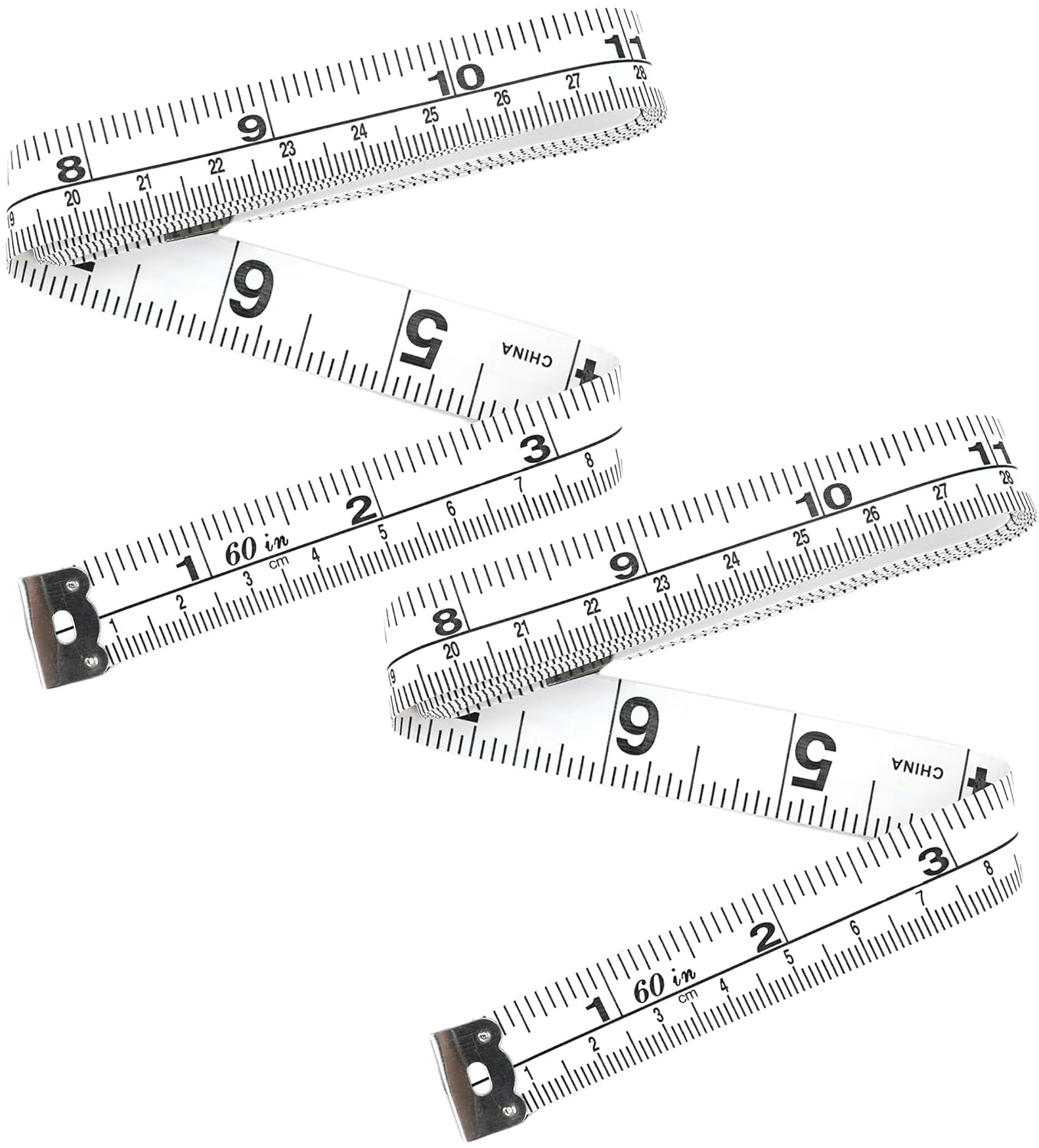 YBVABE 300cm Measuring Tape for Body, 2PCS Double Scale Soft Tape Measure Bod... - Picture 11 of 16