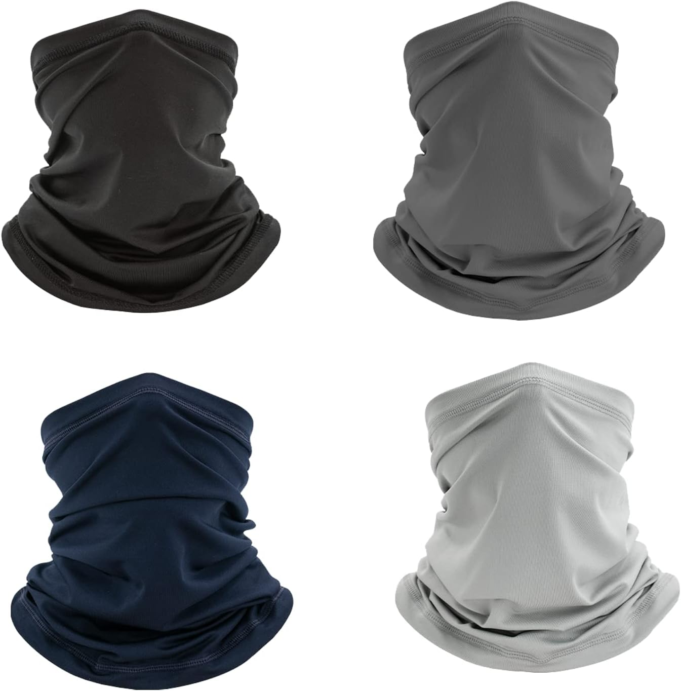 4x polainas para el cuello, mascarilla, protector solar, pasamontañas, bandana