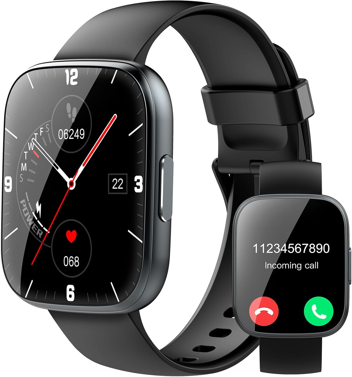 Smart Watch for Men Women Bluetooth Call, 1.95