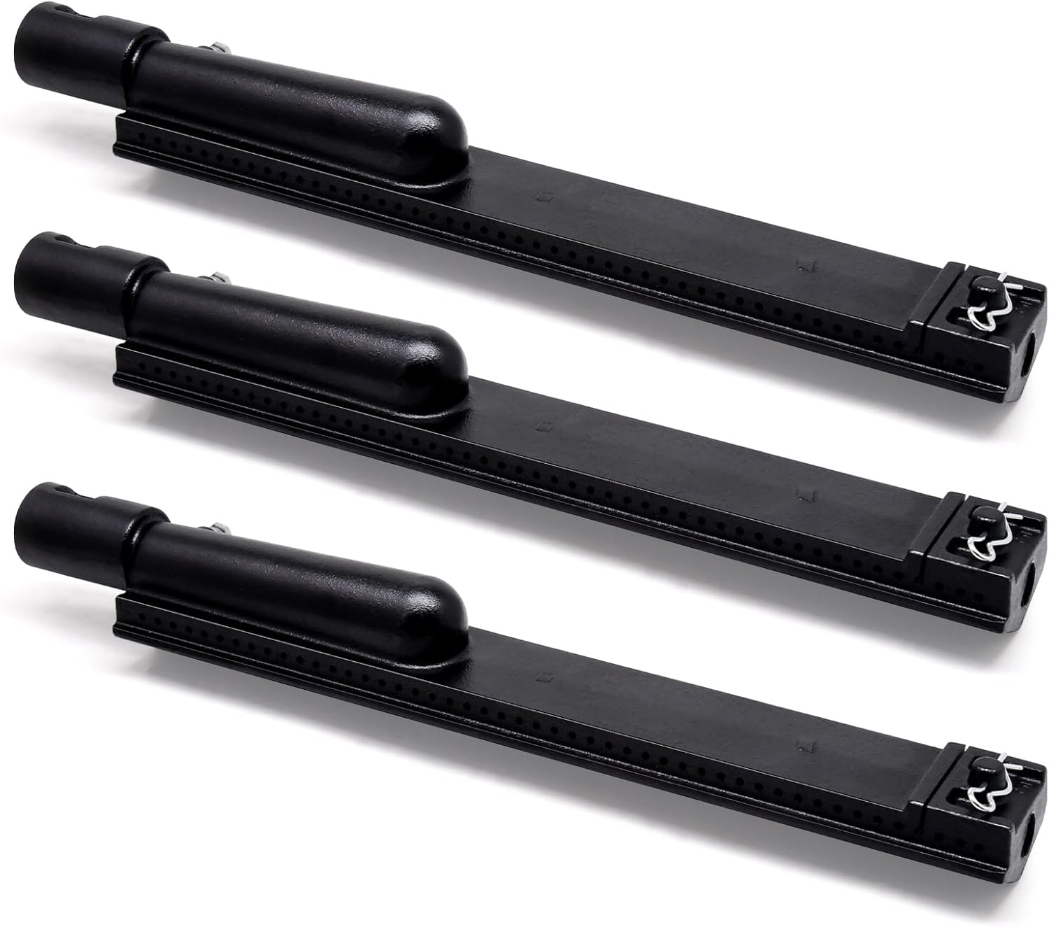 Grill Parts for Jenn-Air 720-0061-LP 720-0163 720-0099-NG 720-0100-NG 720-0171, 3 Pack Cast Iron Grill Burners for Jennair Jenn Air 720-0061 Gas Grill Models