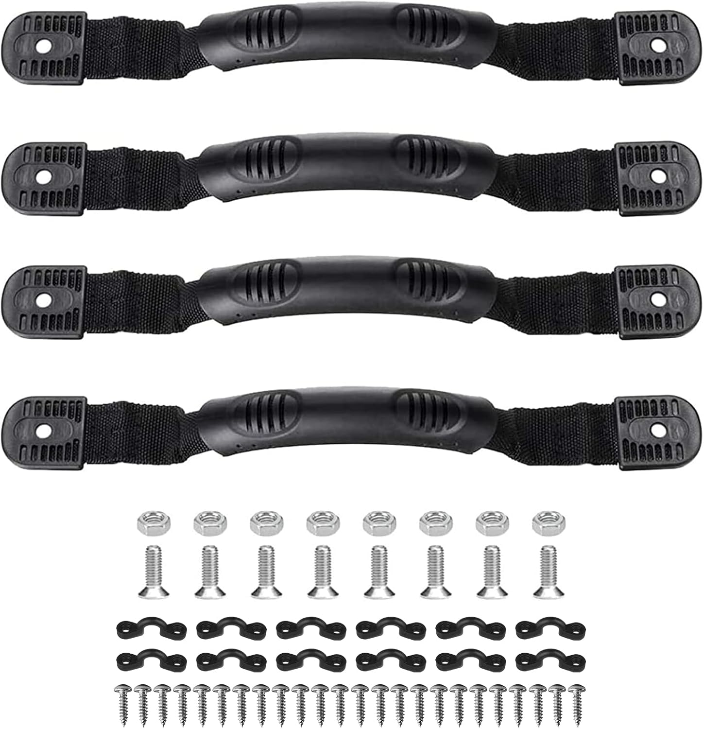 4PCS Kayak Carry Handles, Canoe Boat Side Mount Carry Handles with Screws for Ocean Kayak Emotion Kayaks Luggage Outdoor Sport Canoe Boat Kayak