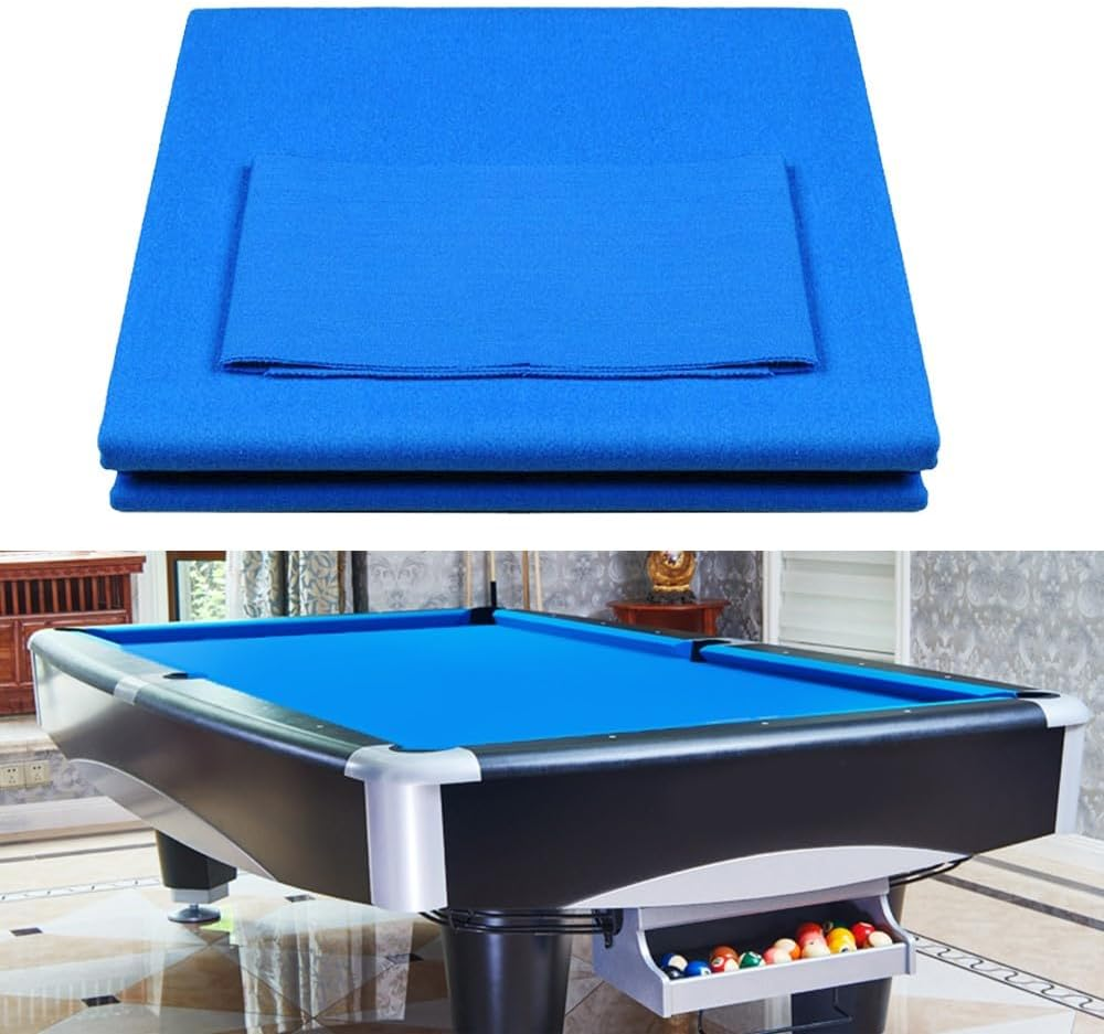 Worsted Blend Billiard Cloth Pool Table Felt Fast Speed for 7' 8' 9' Pool Table Pre Cut Bed & Rails
