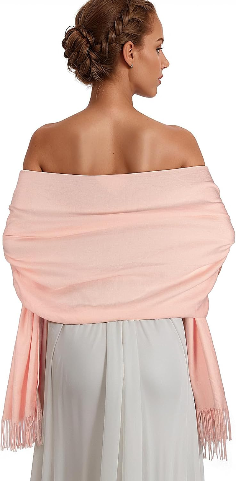 Pashmina Shawl Wraps for Women Large Winter Scarf Soft Shawls and Wraps for Evening Dresses Shawl for Wedding