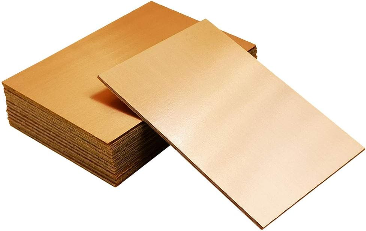 YUNGUI 15Pcs FR4 Copper Clad Blank PCB,100 X 70 X 1.5Mm Copper Clad PCB Laminate Circuit Prototype Board