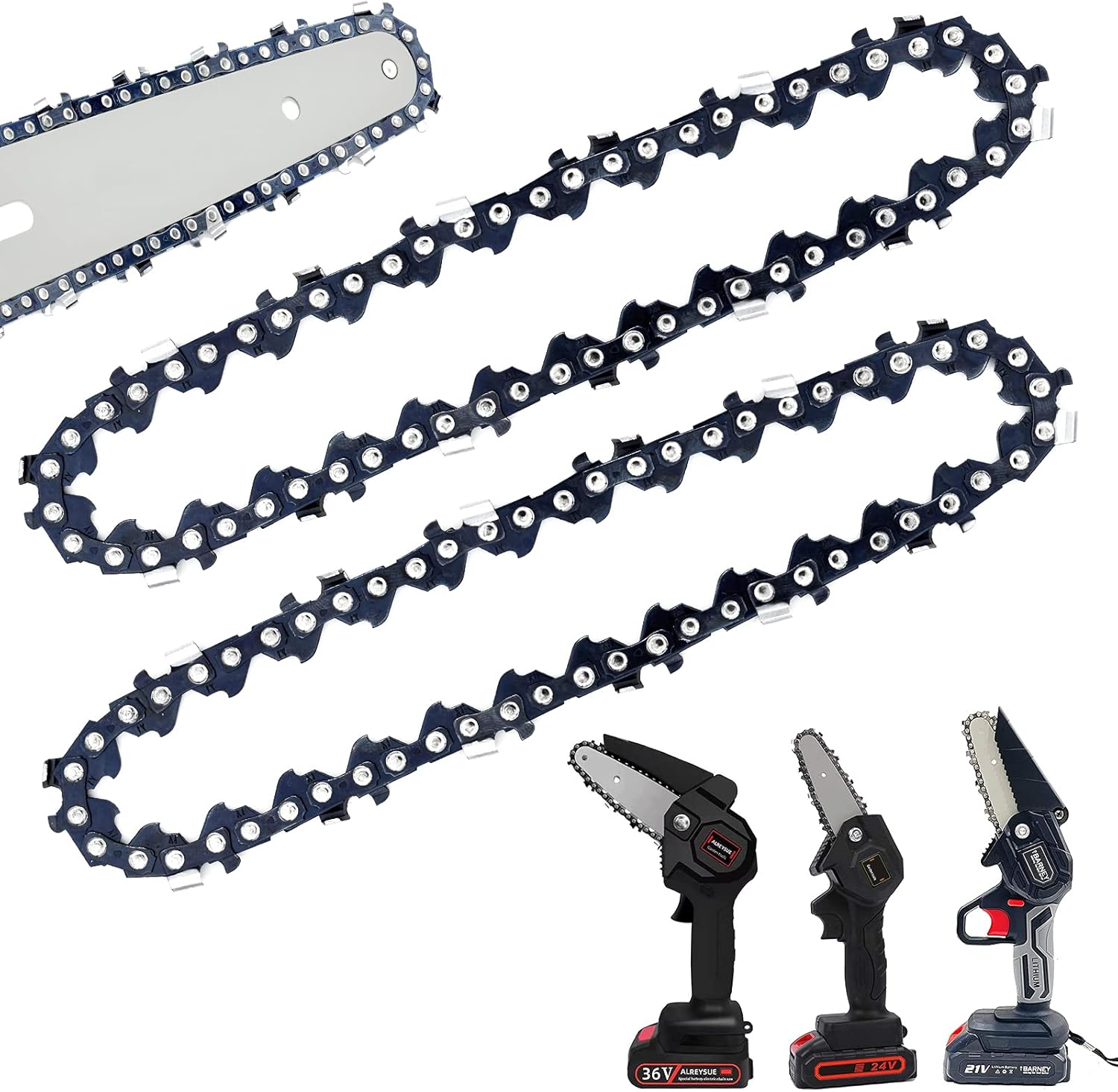 [2 Pieces] GTA 26 4 Inch Mini Chainsaw Chain for Stihl GTA 26 Replace Blade Pruner Mini Chainsaw Hand Held 4