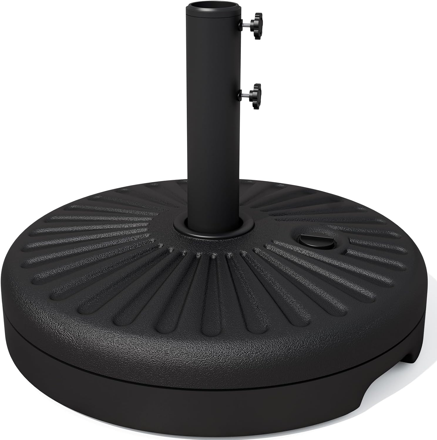 JEAREY 22L Patio Umbrella Stand, Outdoor Umbrella Base Water Filled Stand, Patio Outdoor Umbrella Holder (Black)