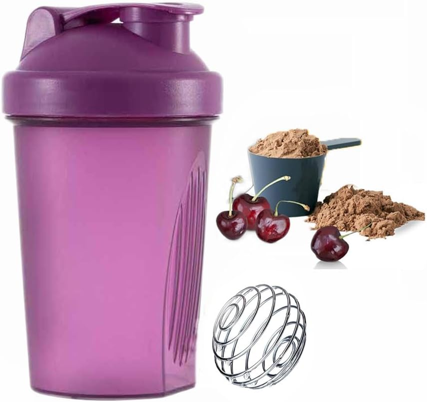 Protein Shaker Bottle - Shaker with Stainless Steel Mixing Ball, BPA - and DE... - Picture 10 of 15