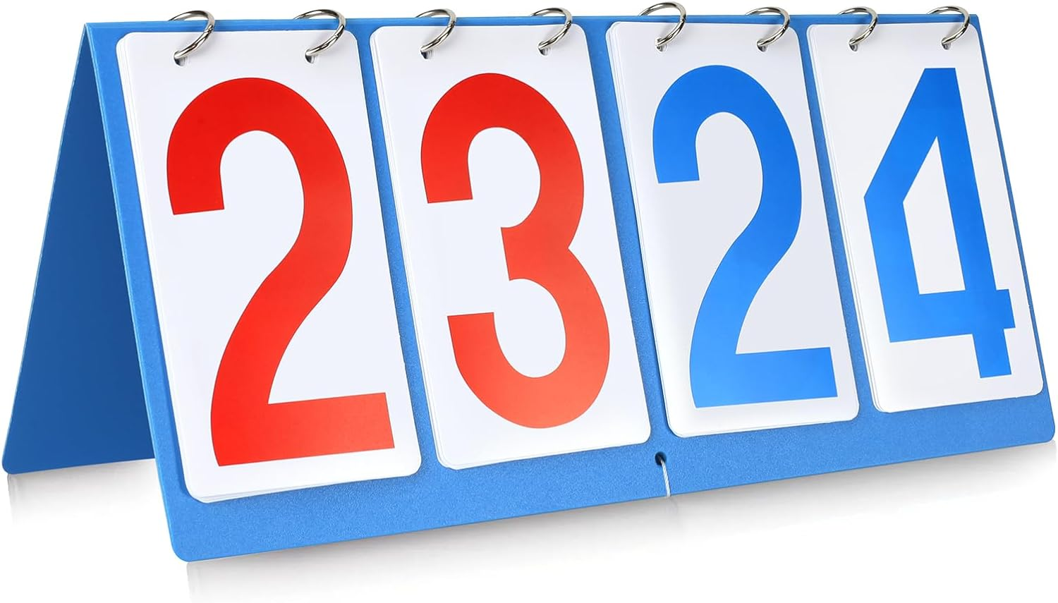 4Digit Table Top Scoreboard Score Keeper Flipper for Basketball Tennis Badminton