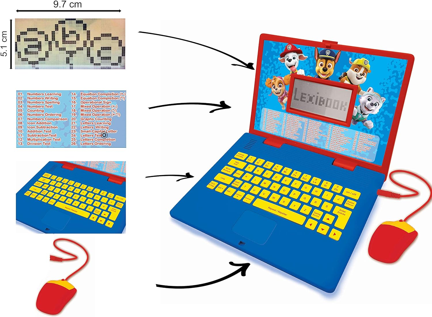 Lexibook JC598PAi1 Paw Patrol-Educational and Bilingual Laptop French/English... - Picture 4 of 16
