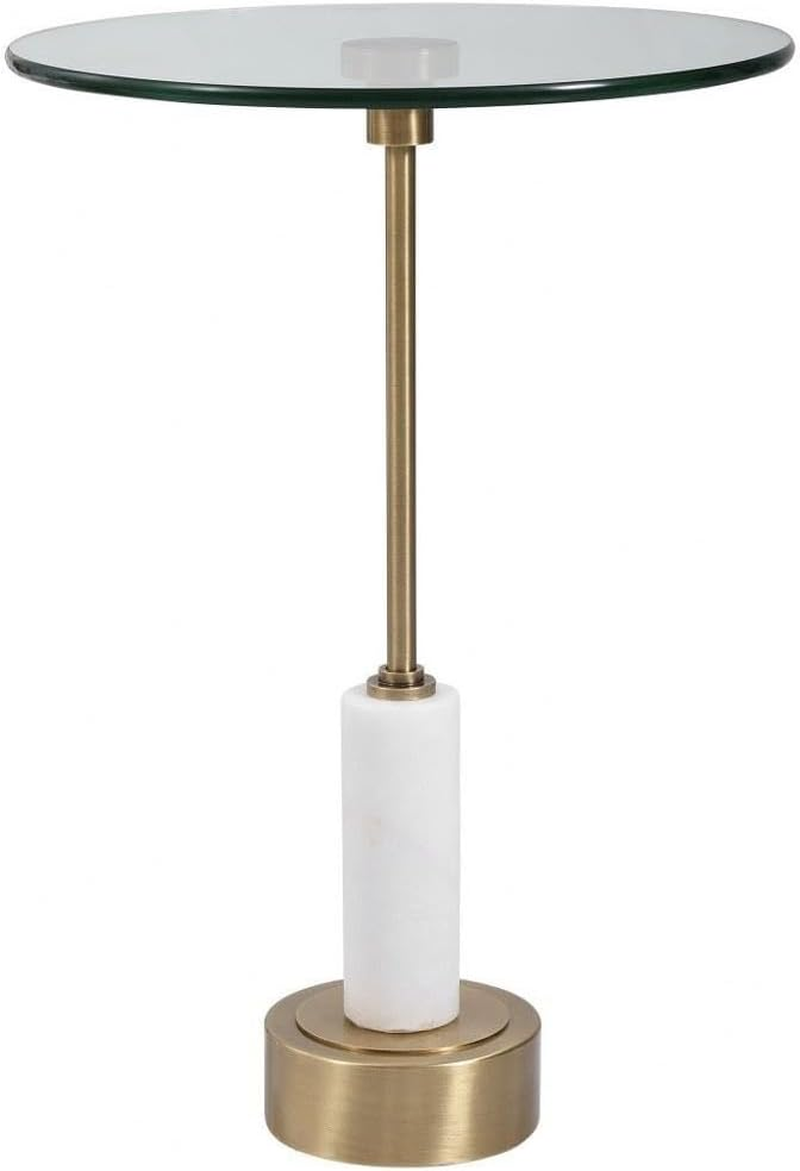 Brushed Brass Accent Table -  Portsmouth 15.75