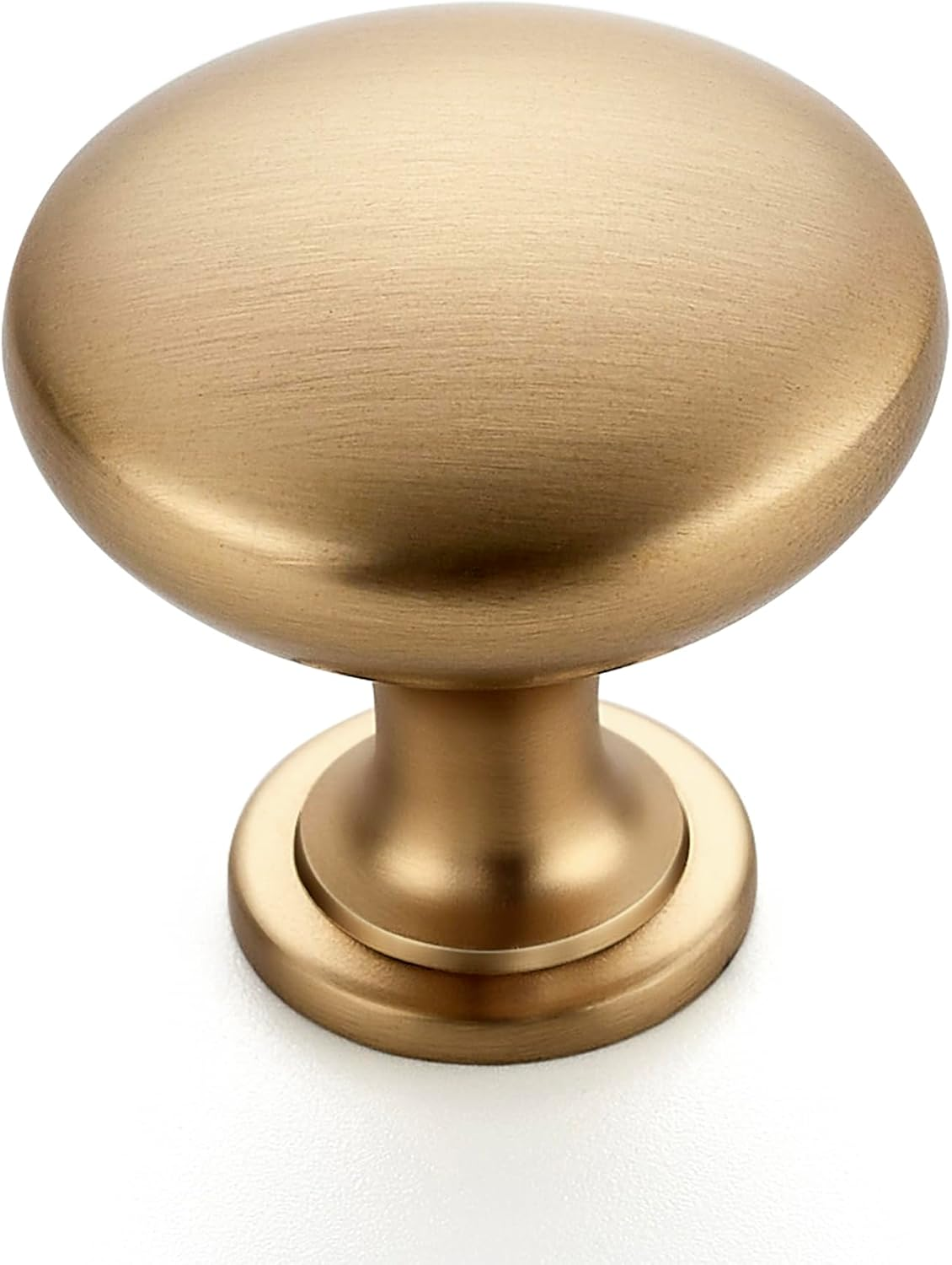 Champagne Bronze Cabinet Knobs Solid Knobs 1-1/6 Inch 10 Pack