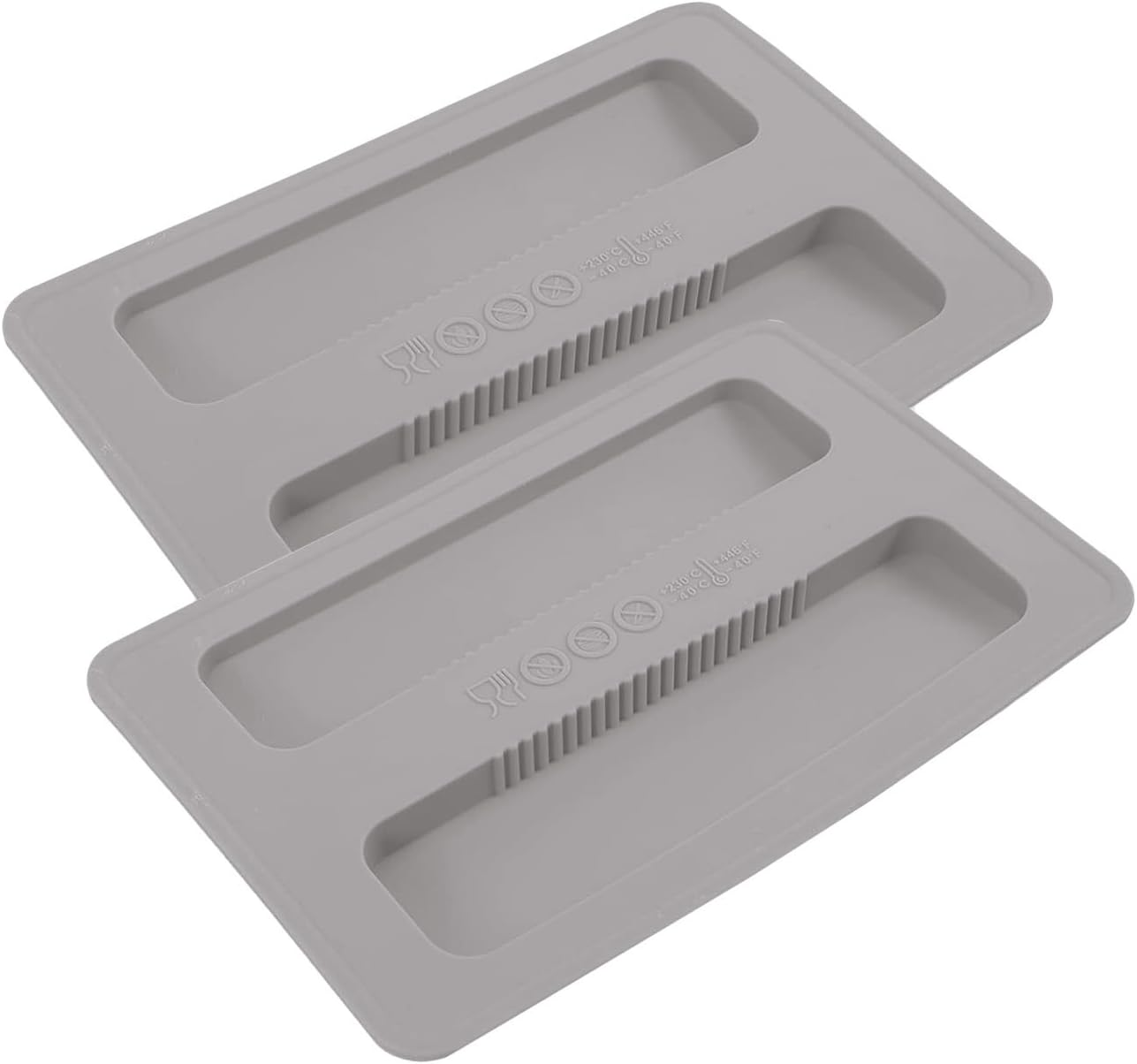 2 Pack Toaster Cover 2 Slice Toaster Cover Silicone Toaster Lid Bread Machine Cover Bread Maker Accessories (Grey)