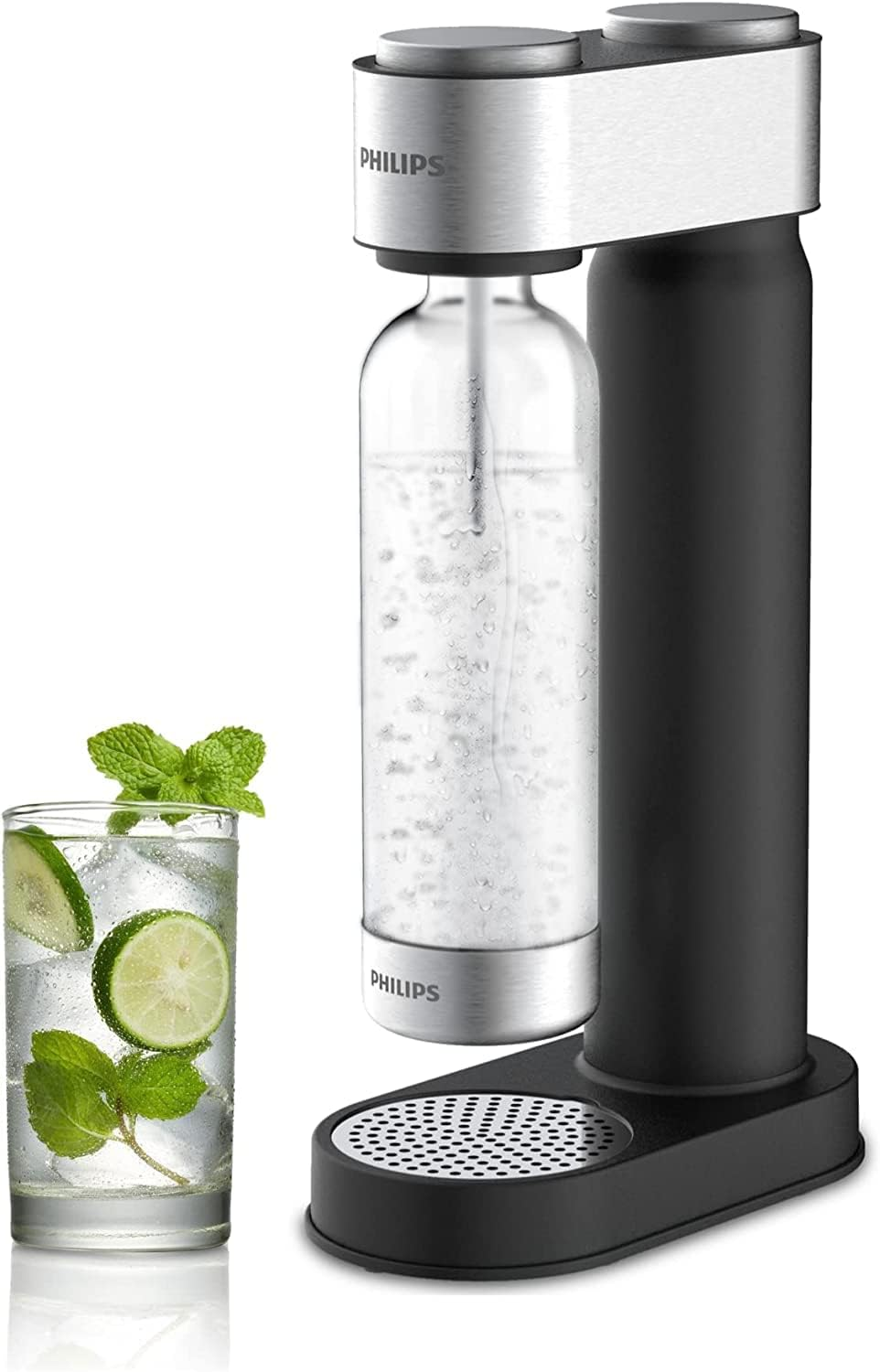 PHILIPS Carbonating Bottles, 1L Twin Pack Reusable PET Sparkling Water Bottle... - Picture 13 of 17