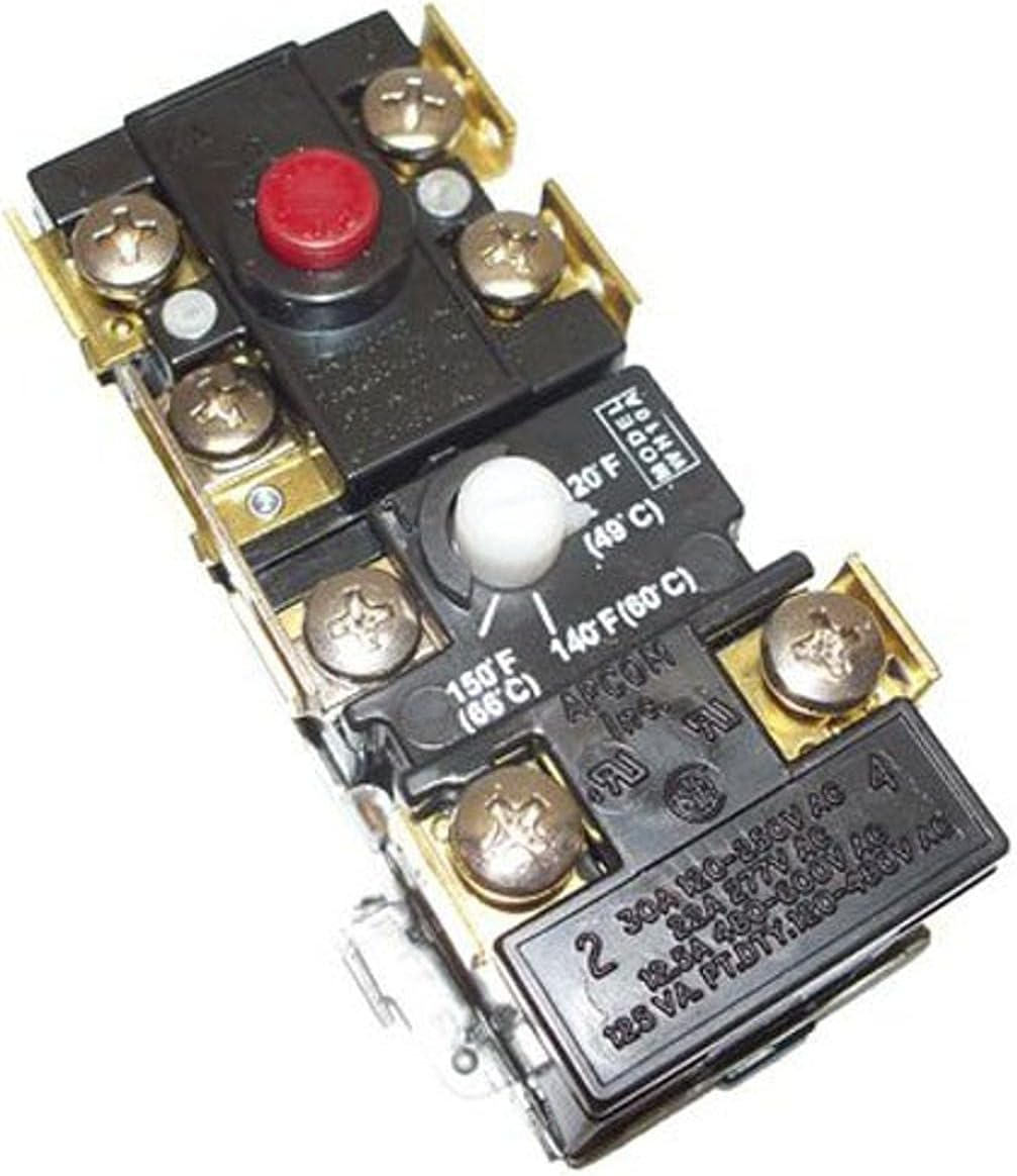 9001954-045 Upper Electric Thermostat with ECO, Pack of 1, Black