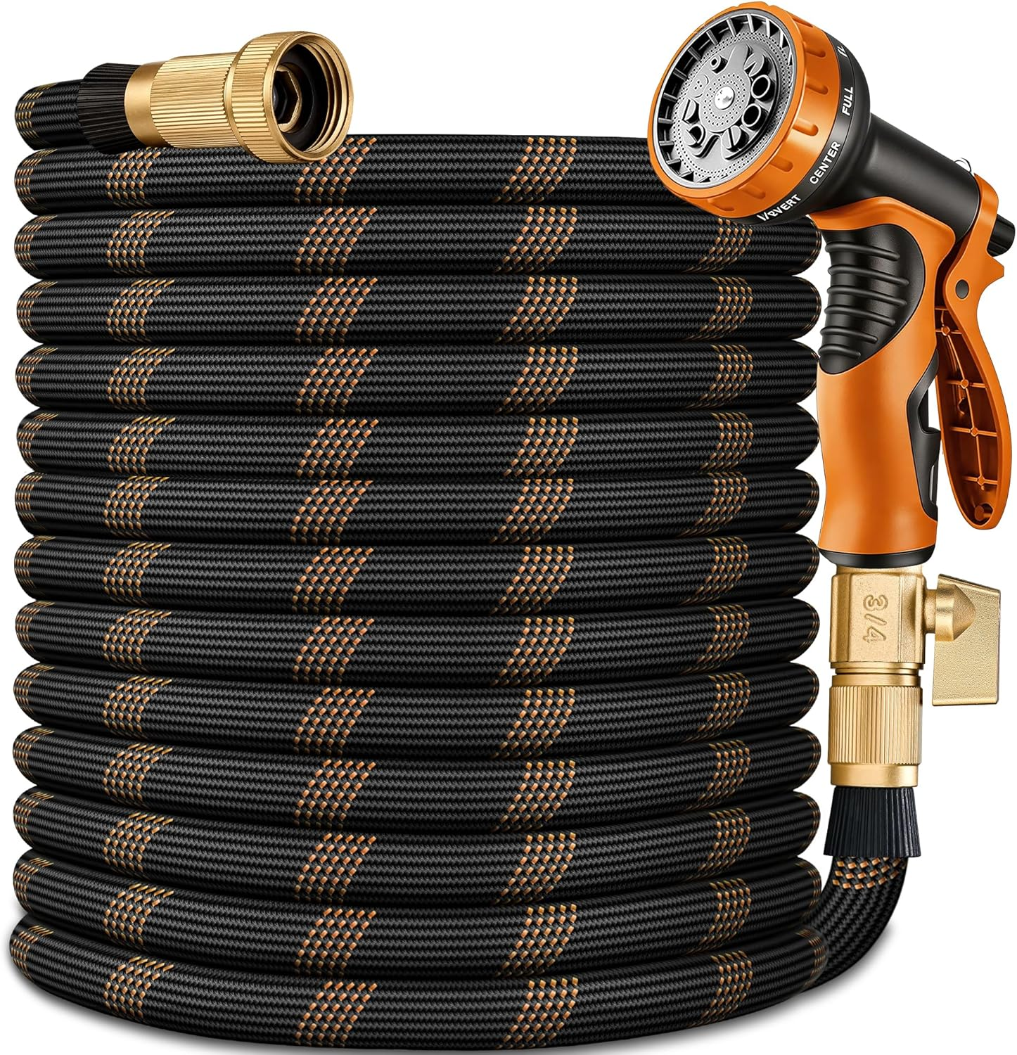 Flexible Garden Hose 50 FT, Ultra Lightweight Water Hoses W/10 Function Sprayer and 3/4