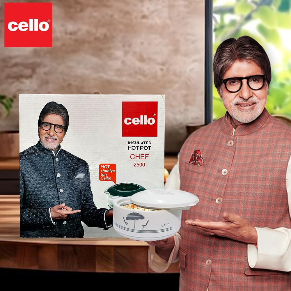 Cello Chef 2500 Deluxe Insulated Hot-Pot Casserole Warmer & Cooler, 2300 ml C... - Picture 7 of 14