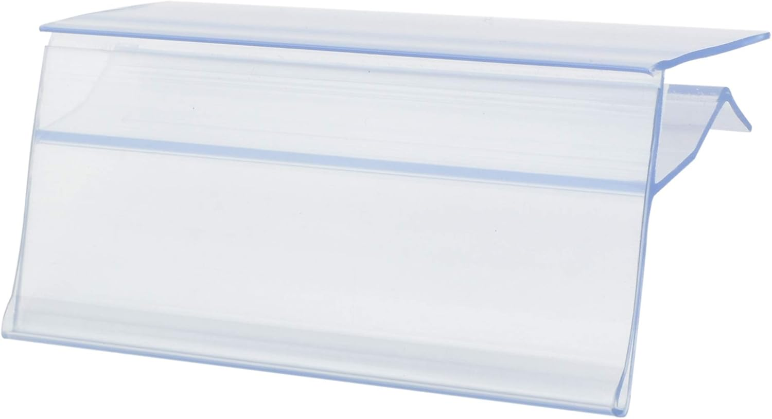 30 Pack Glass Shelf Label Holders with Inserts Fits 1/4 to 3/8 Shelving