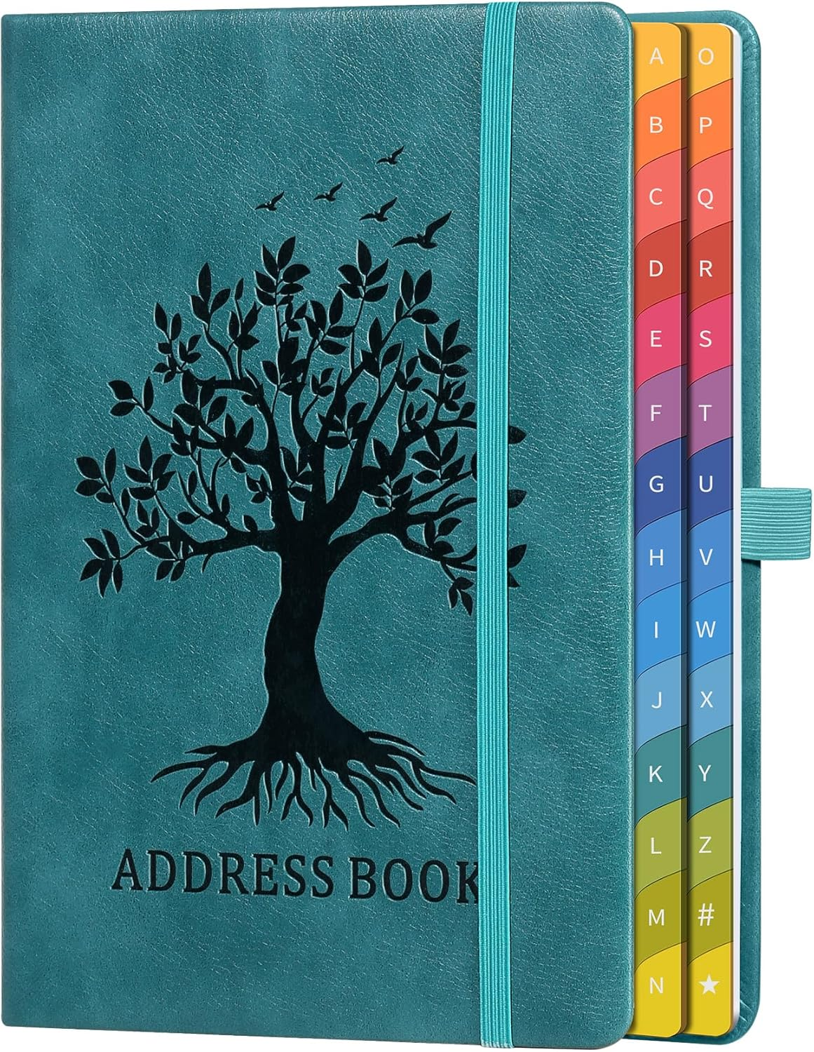 ZXHQ Address Book with Colorful Alphabetical Tabs (8.4