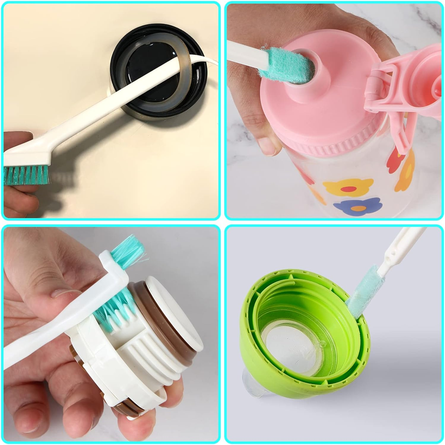 18 Pcs Small Household Cleaning Brushes by ELEMGULY,Deep Detail Crevice Brush... - Picture 5 of 13
