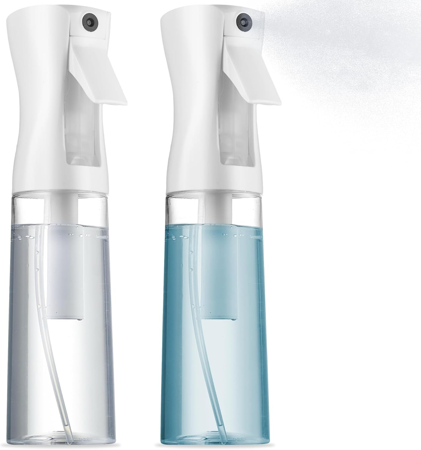 2-Pack Ultra Fine Mist Spray Bottles, 6.8 Oz, for Hair, Styling & Cleaning