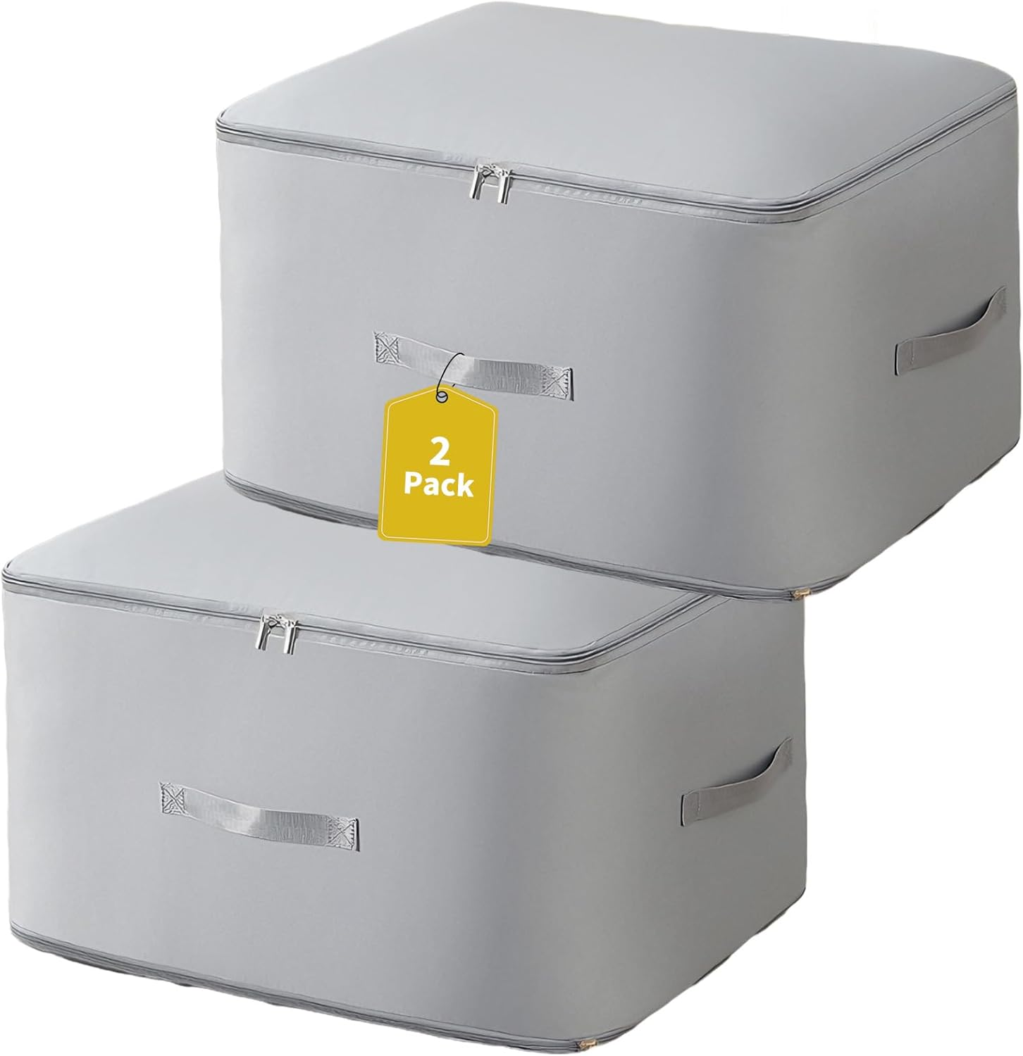 Premium Space-Saving Compression Organizer Bags for Bedding & Clothes (2-Pack)