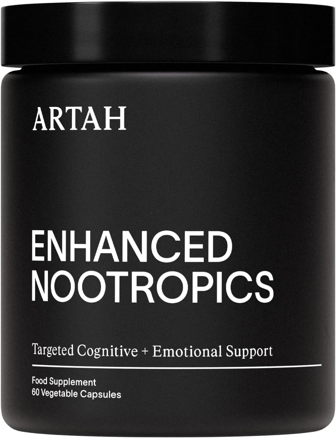 ARTAH Enhanced Nootropics Ashwagandha Capsules, Unflavoured, 60 Count