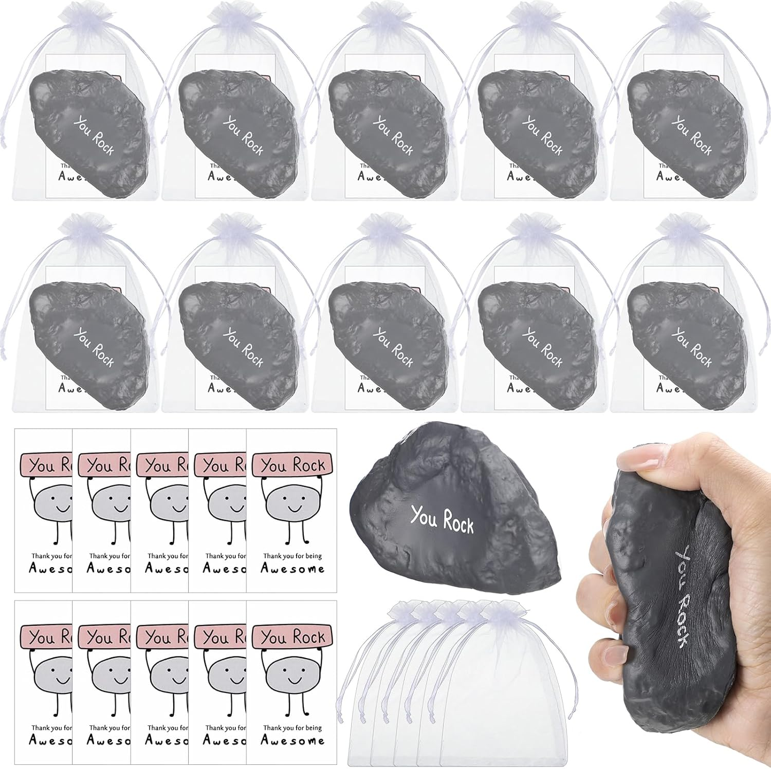 Inspirational Stress Balls - Motivational Foam Squeeze Toys for Employees