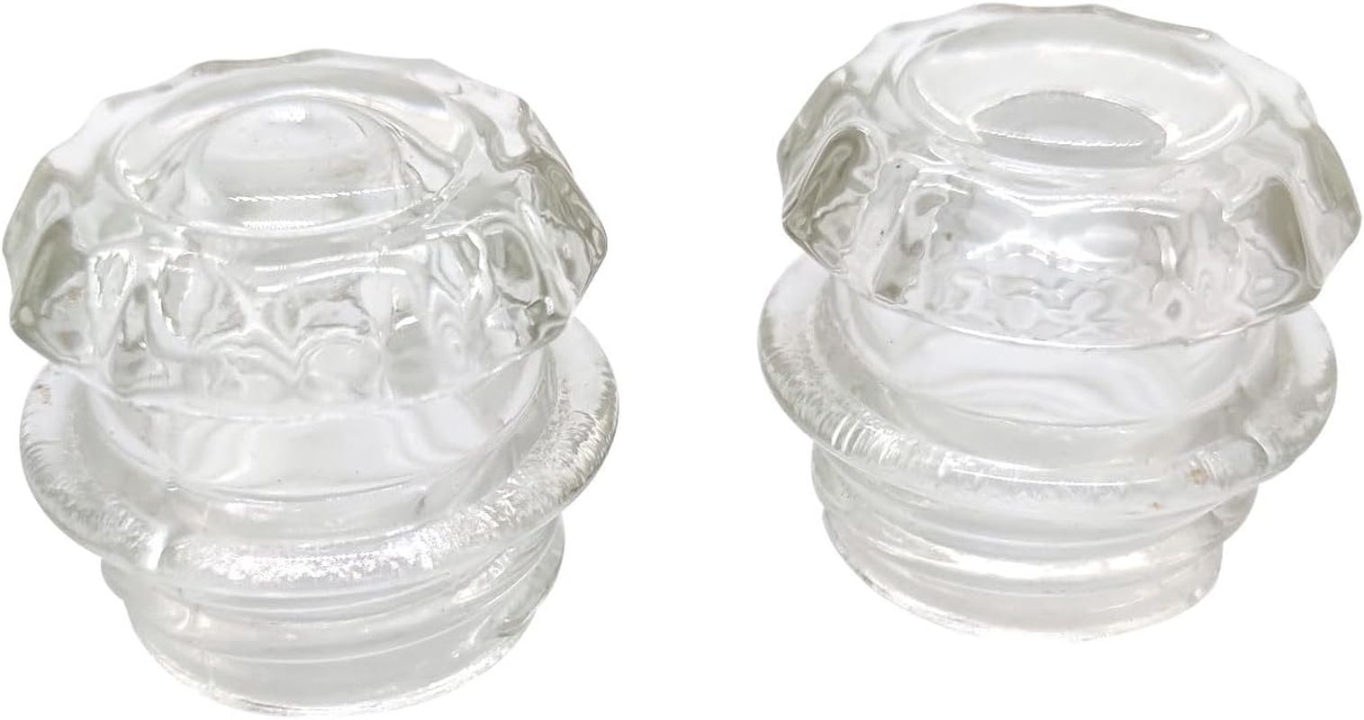 2 Pack Coffee Percolator Glass Top Replacement Transparent Glass Knob Top for Percolator Replacement Parts for Coffee Pot