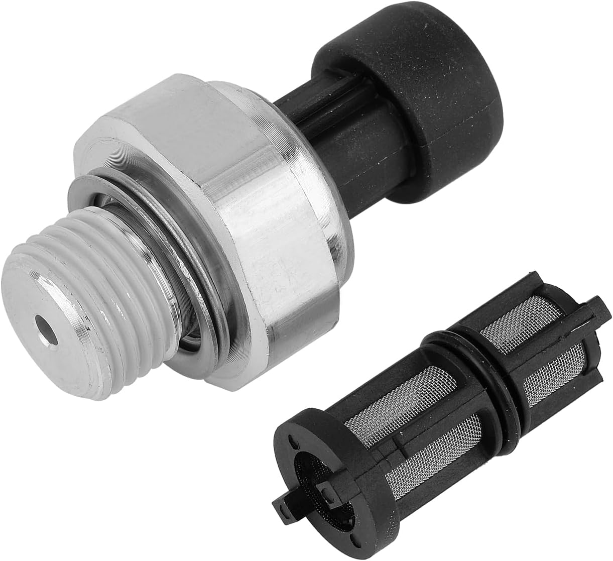 12677836 Engine Oil Pressure Sensor/Switch/Sending Unit with Screen Filter D1846A for Chevrolet Chevy Silverado GMC Sierra Buick Lacrosse Cadillac Escalade 2003-2008 4.8L/5.3L/6.0L/6.2L