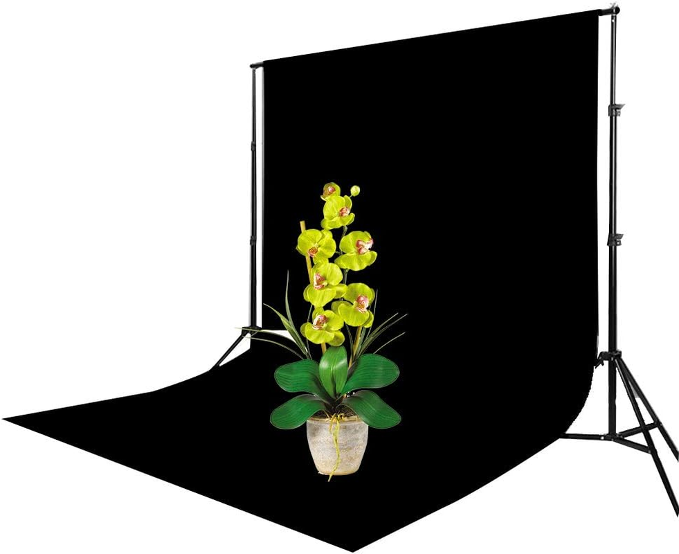 Black Velvet Photography Backdrop,Light Absorbing Non Reflective Solid Professional Black Background Cloth