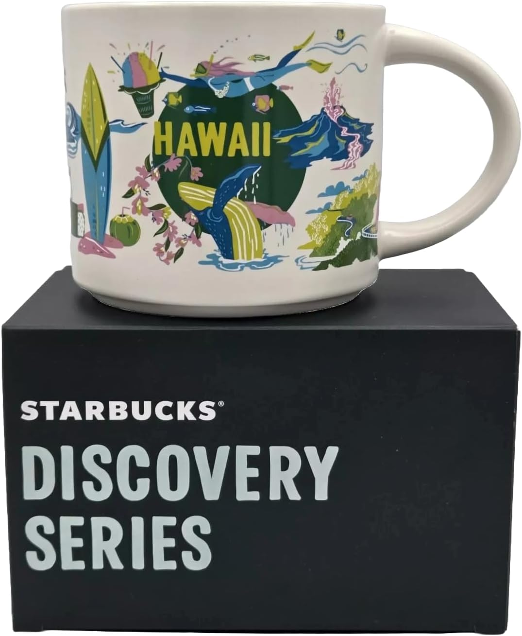 Hawaii Discovery Series Ceramic Coffee Mug, 14 Oz, Tall