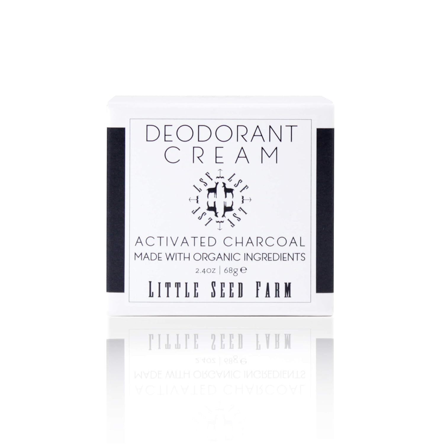 All Natural Deodorant Cream, Aluminum Free Deodorant for Women or Men, 2.4 Ounce - Activated Charcoal