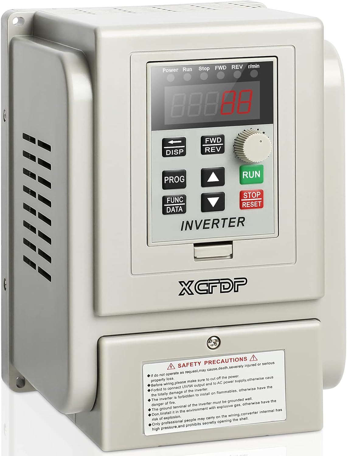AC 220V/1.5Kw 2HP Variable Frequency Drive,8A VFD Inverter Single Phase to 3 Phase Frequency Converter for Spindle Motor Speed Control(Single-Phase Input, 3 Phase Output)