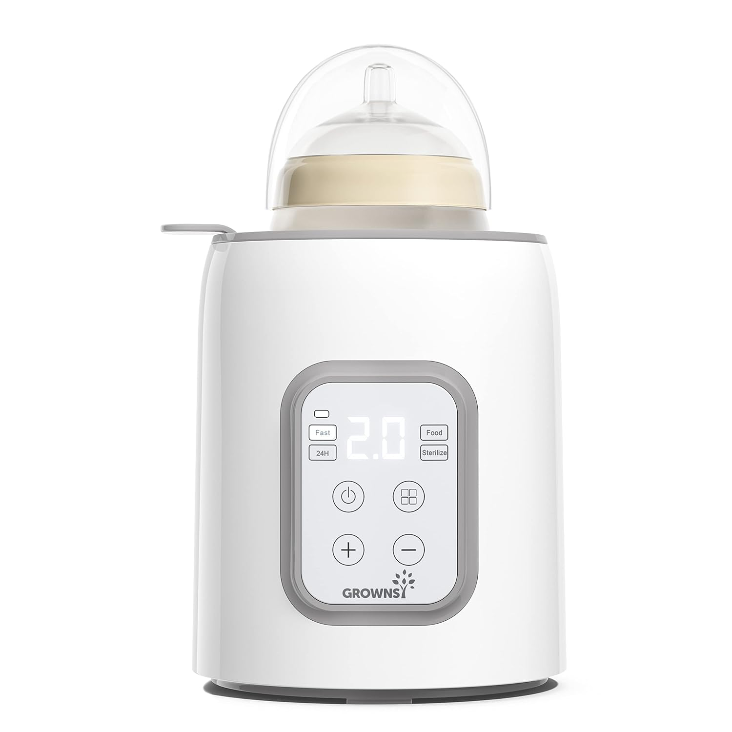 Bottle Warmer,  8-In-1 Fast Baby Bottle Warmer with Timer, Safe for Breastmilk Nutrients, Accurate Temperature Control, with Defrost, Sterili-Zing, Keep Warm, Heats Baby Food & Bottles