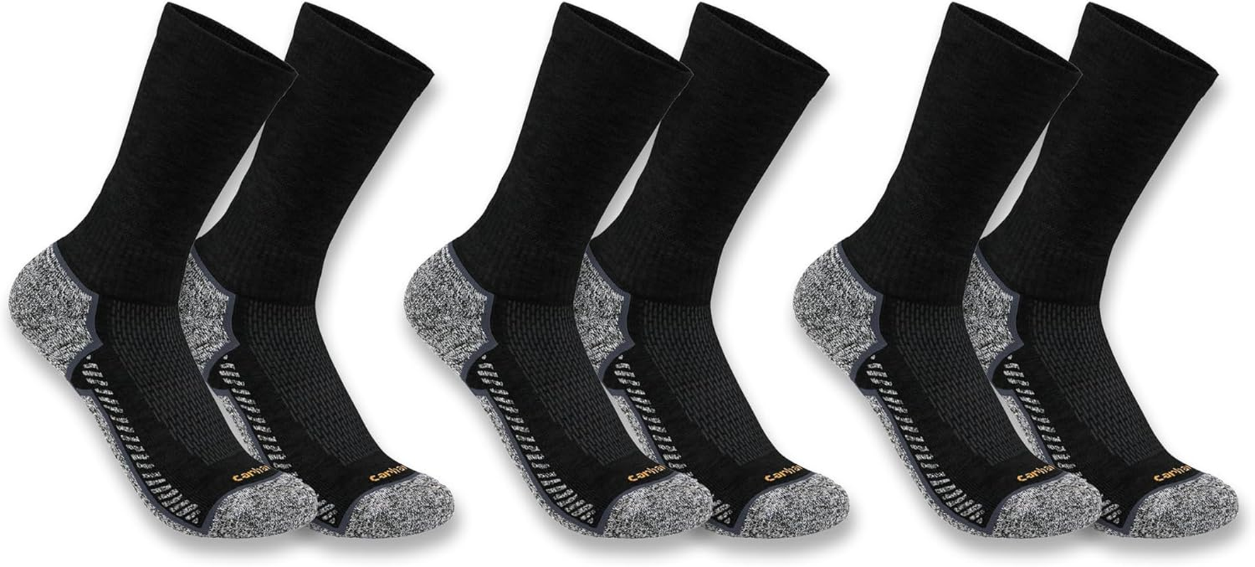 Carhartt Men'S SC4223M Force® Midweight Crew Sock 3-Pack