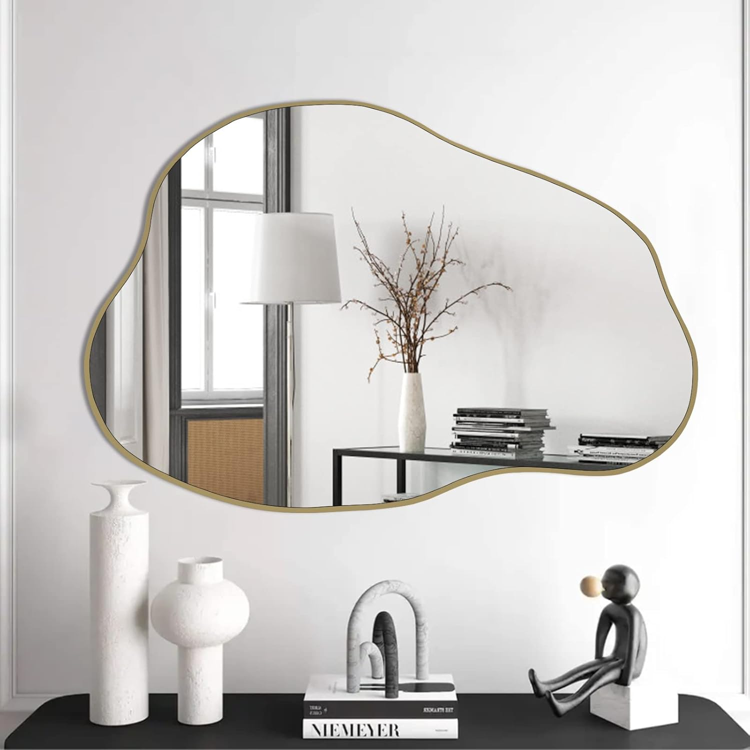Gold Irregular Mirror, 30