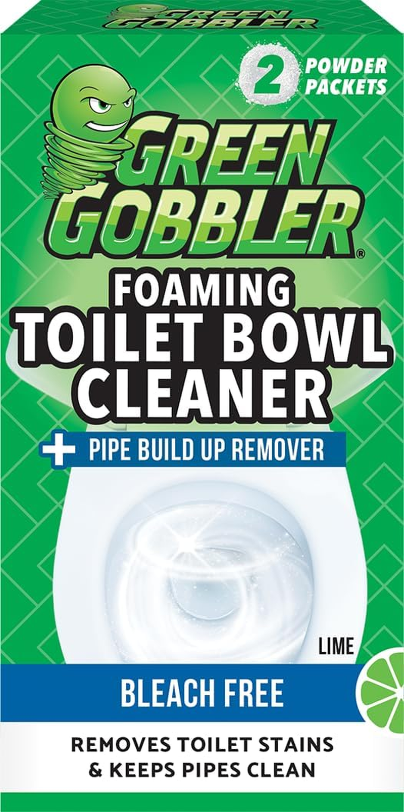 5-In-1 Foaming Toilet Bowl Cleaner + Pipe Build-Up Remover, Enhanced Enzyme Formula, 2 Uses - Safe for Septic