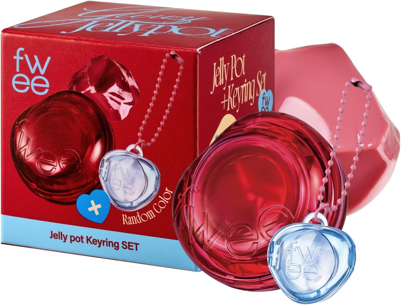 fwee Lip & Cheek Glowy Jelly Pot + Random Colored Keyring SET | Multiuse Tint... - Picture 12 of 13