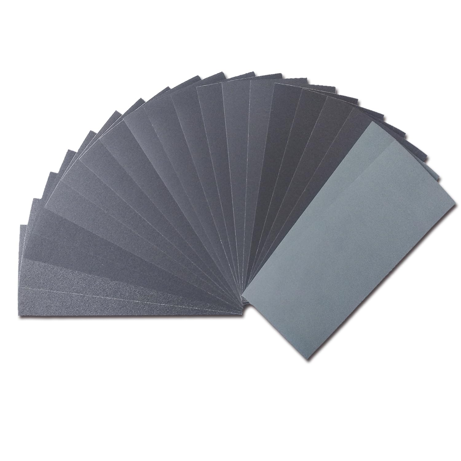 Sandpaper Variety Pack, 20PCS Sand Paper Assorted for Wood Metal Sanding, Wet Dry Sandpaper Sheets 120/240/320/400/600/800/1200/1500/2000/3000 Grits, 9 X 3.6 Inch