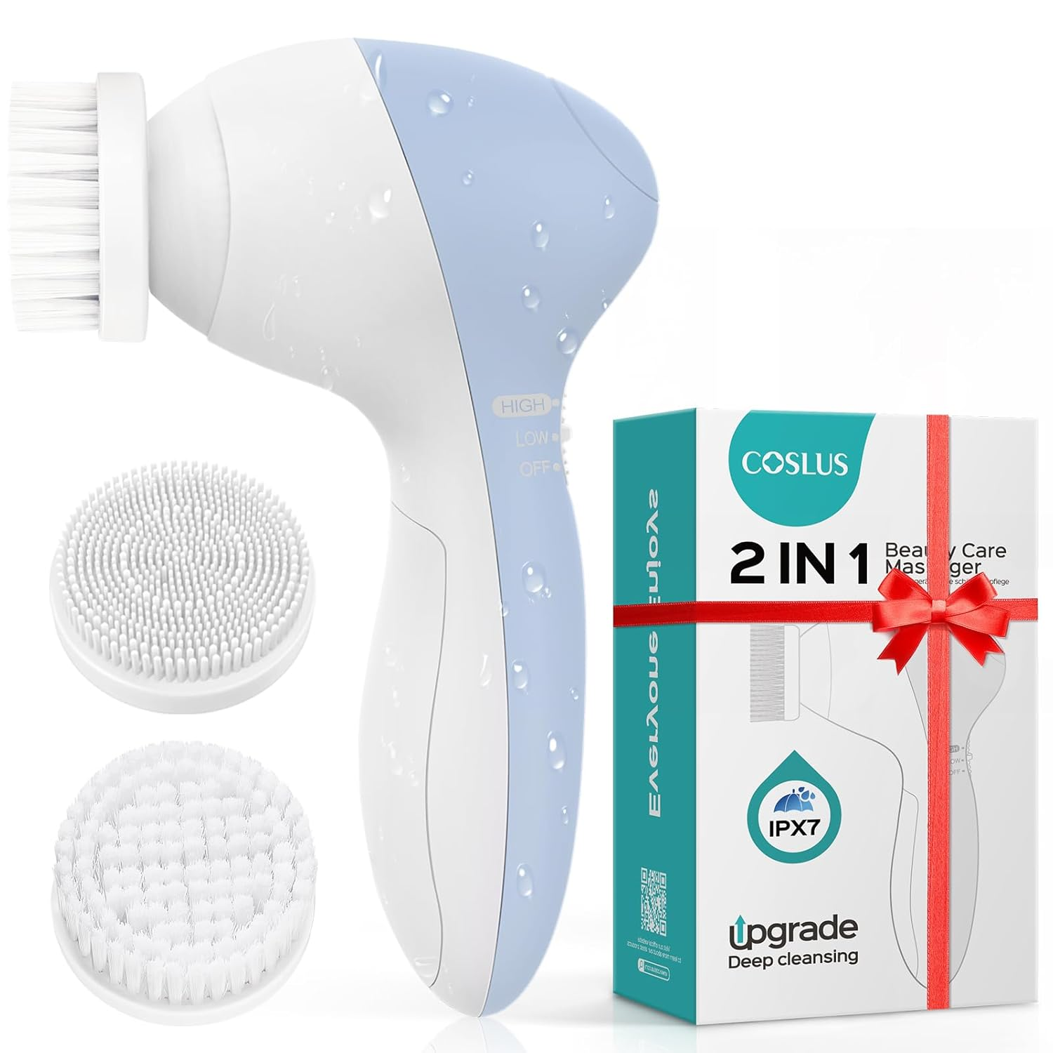 2-in-1 Silicone Facial Cleansing Brush – Waterproof